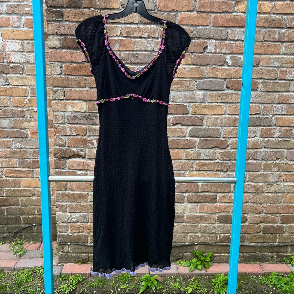 Vtg Betsey Johnson Midi Dress